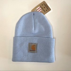 Carhartt beanie hat light blue new with tags